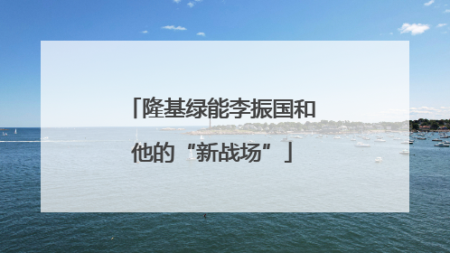隆基绿能李振国和他的“新战场”