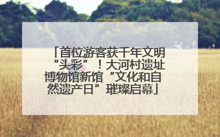 首位游客获千年文明“头彩”！大河村遗址博物馆新馆“文化和自然遗产日”璀璨启幕