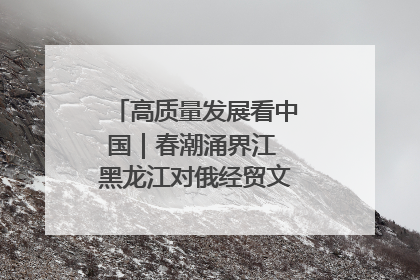 高质量发展看中国｜春潮涌界江 黑龙江对俄经贸文旅交流绿意盎然