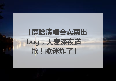 鹿晗演唱会卖票出bug，大麦深夜道歉！歌迷炸了