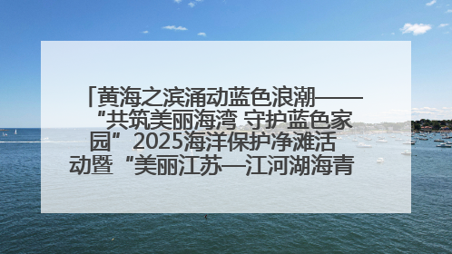 黄海之滨涌动蓝色浪潮——“共筑美丽海湾 守护蓝色家园”2025海洋保护净滩活动暨“美丽江苏—江河湖海青蓝行”海洋篇在连云港举行