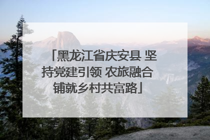 黑龙江省庆安县 坚持党建引领 农旅融合铺就乡村共富路