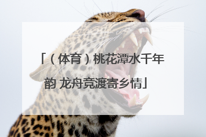 （体育）桃花潭水千年韵 龙舟竞渡寄乡情