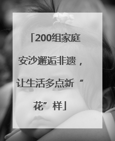 200组家庭安沙邂逅非遗，让生活多点新“花”样