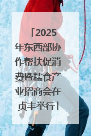 2025年东西部协作帮扶促消费暨糯食产业招商会在贞丰举行