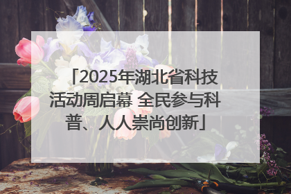 2025年湖北省科技活动周启幕 全民参与科普、人人崇尚创新