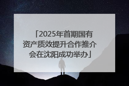 2025年首期国有资产质效提升合作推介会在沈阳成功举办