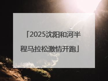 2025沈阳和河半程马拉松激情开跑