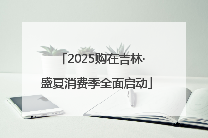 2025购在吉林·盛夏消费季全面启动