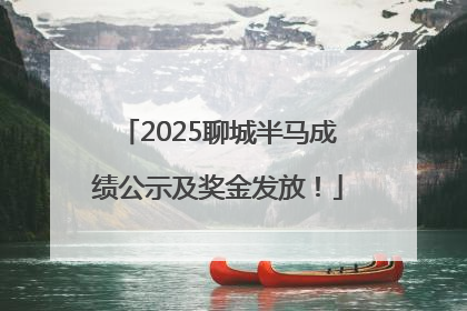 2025聊城半马成绩公示及奖金发放！