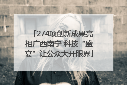 274项创新成果亮相广西南宁 科技“盛宴”让公众大开眼界