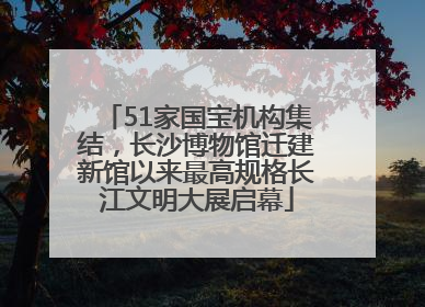 51家国宝机构集结，长沙博物馆迁建新馆以来最高规格长江文明大展启幕
