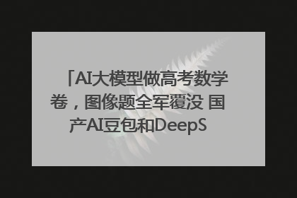 AI大模型做高考数学卷，图像题全军覆没 国产AI豆包和DeepSeek均得分144